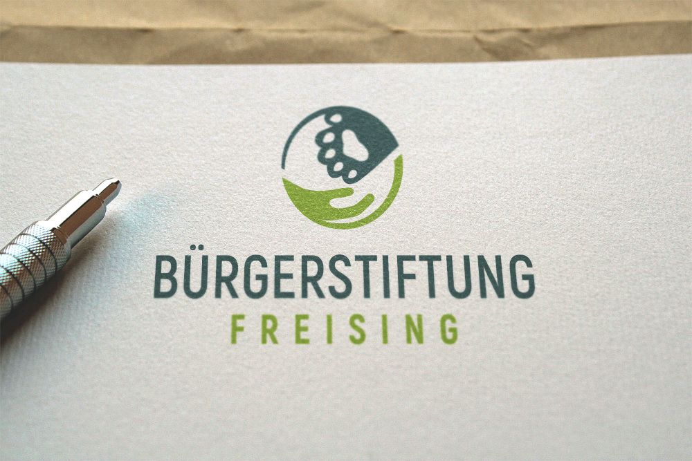 Die typneun Werbeagentur übernahm das Logodesign für die Bürgerstiftung Freising