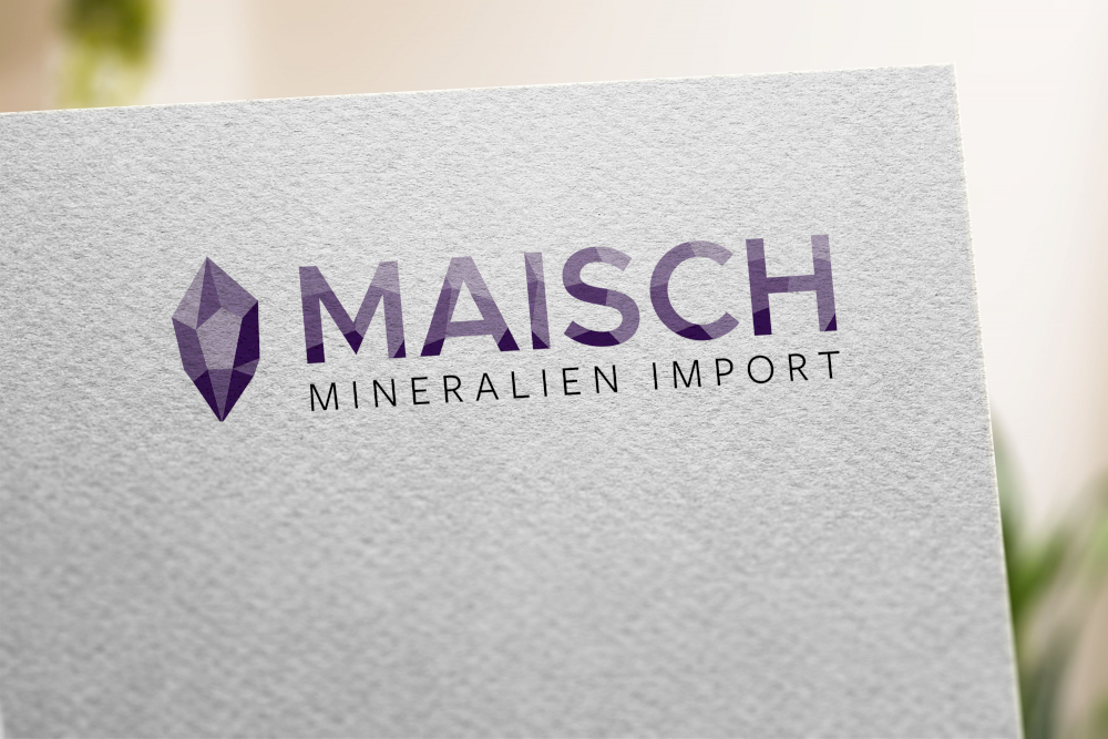 Logodesign der Freisinger Werbeagentur typneun für Maisch Mineralien Import.