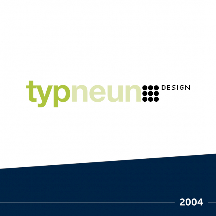 typneun Design Logo Evolution im Jahre 2004