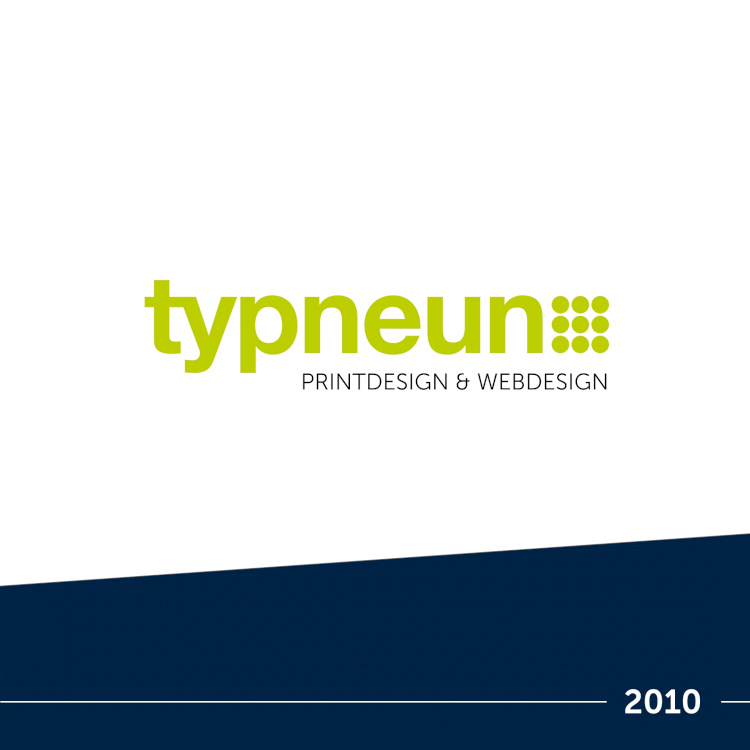 typneun Printdesign & Webdesign Logo im Jahre 2010